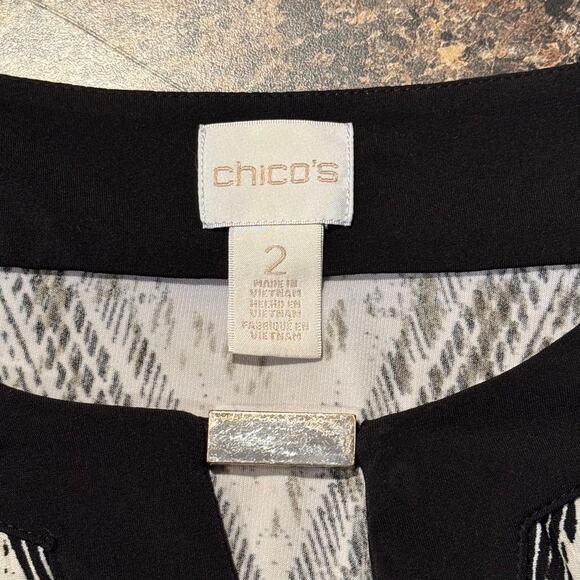 Chicos Dress Maxi Leopard Boho Empire Waist Vacation Festival Neutral 2 Large 12 - Picture 2 of 6